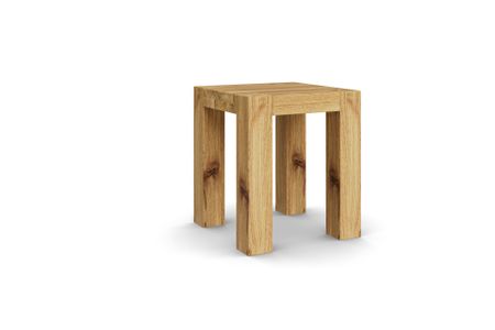 Hocker Bamaco aus Eiche Massivholz