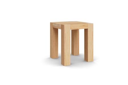 Hocker Bamaco aus Kernbuche Massivholz