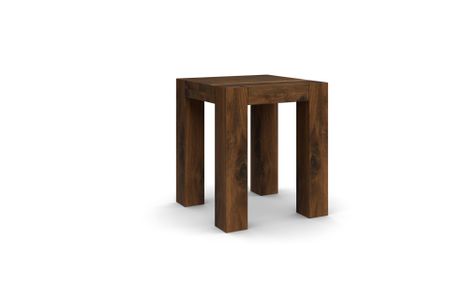 Hocker Bamaco aus amerikanischer Nussbaum Massivholz