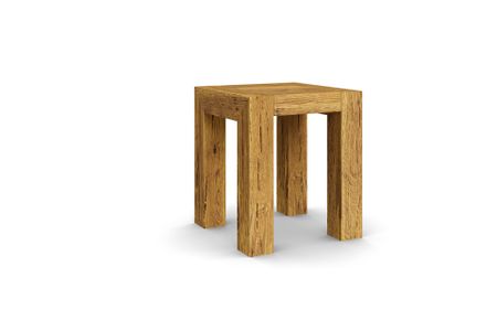 Hocker Bana aus Asteiche Massivholz