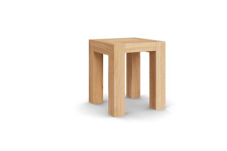 Hocker Bana aus Kernbuche Massivholz