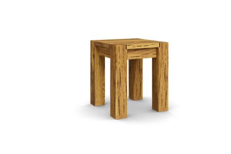 Hocker Bantam aus Asteiche Massivholz