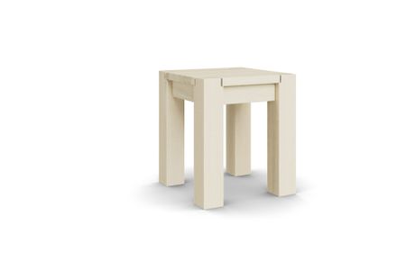 Hocker Bantam aus Esche hell Massivholz