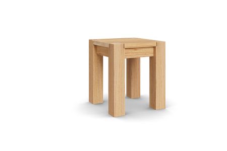 Hocker Bantam aus Kernbuche Massivholz