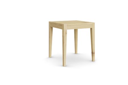 Hocker Bantas aus Eiche hell Massivholz