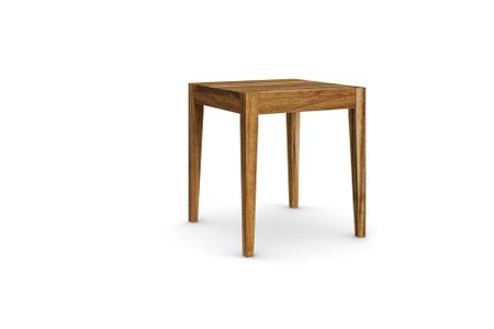 Hocker Bantas aus europäischer Nussbaum Massivholz