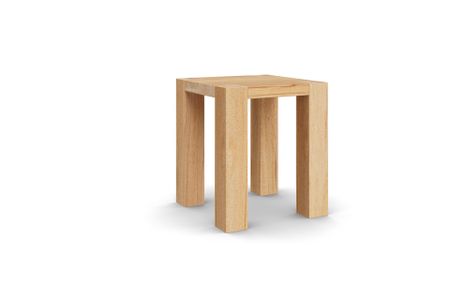 Hocker Bos aus Kernbuche Massivholz