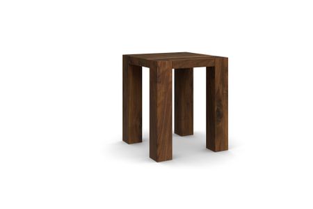 Hocker Bos aus amerikanischer Nussbaum Massivholz