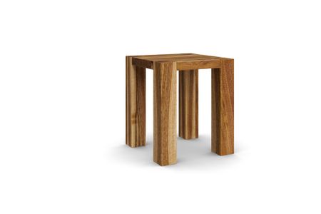 Hocker Bos aus europäischer Nussbaum Massivholz