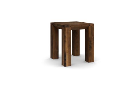 Hocker Camos aus amerikanischer Nussbaum Massivholz