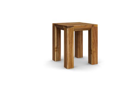 Hocker Camos aus europäischer Nussbaum Massivholz