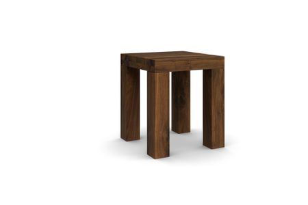 Hocker Caracas aus amerikanischer Nussbaum Massivholz