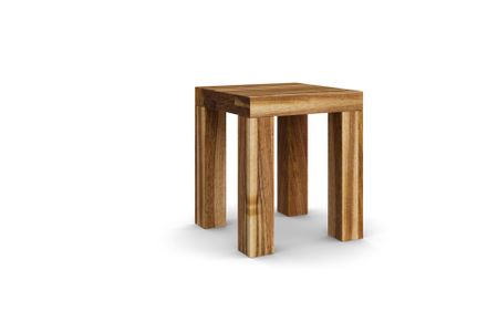 Hocker Caracas aus europäischer Nussbaum Massivholz