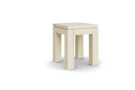 Hocker Casa aus Esche hell Massivholz