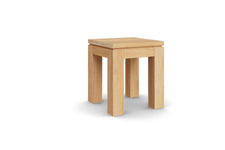 Hocker Casa aus Kernbuche Massivholz