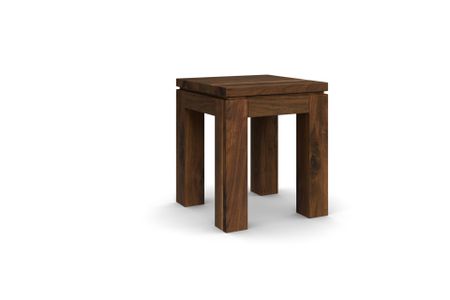 Hocker Casa aus amerikanischer Nussbaum Massivholz