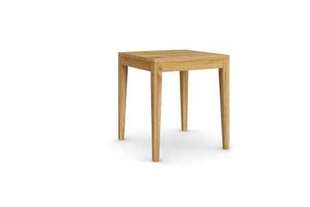 Hocker Cayman aus Eiche Massivholz