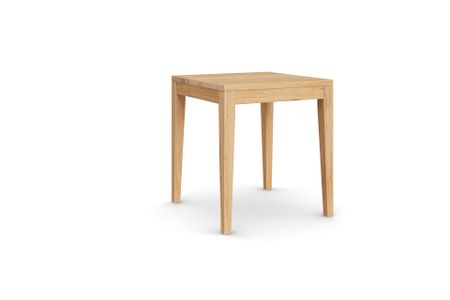 Hocker Cayman aus Eiche Massivholz