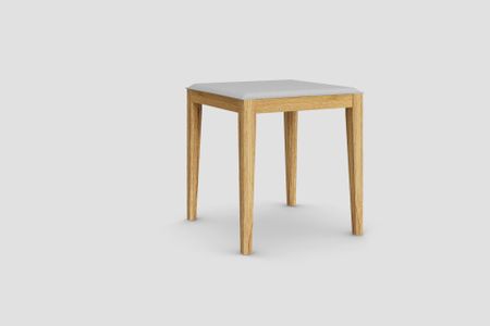 Hocker Caypo aus Eiche Massivholz