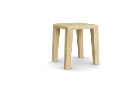 Hocker Keto aus Eiche hell Massivholz