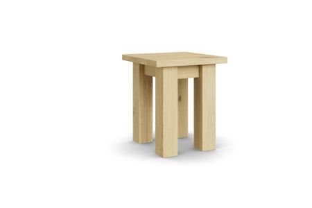 Hocker Managua aus Eiche hell Massivholz