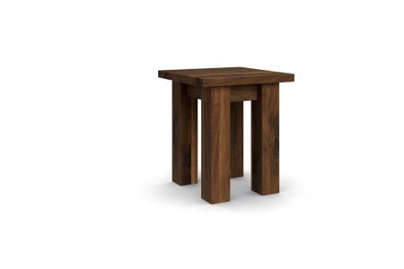 Hocker Managua aus amerikanischer Nussbaum Massivholz