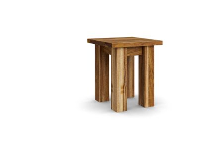 Hocker Managua aus europäischer Nussbaum Massivholz