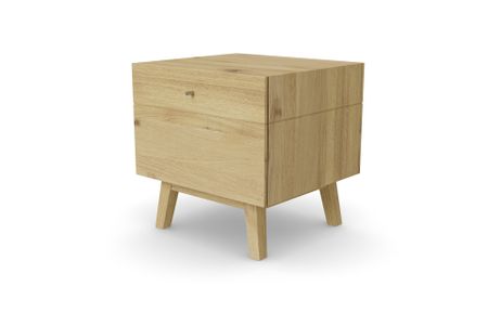 Nachttisch Astana aus Eiche hell Massivholz