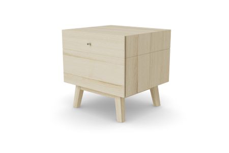 Nachttisch Astana aus Esche hell Massivholz