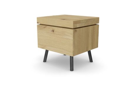 Nachttisch Bago aus Eiche hell Massivholz