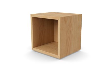 Nachttisch Kubus aus Buche Massivholz