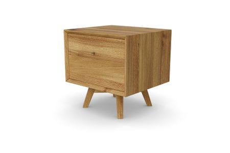 Nachttisch Quinto aus Eiche Massivholz