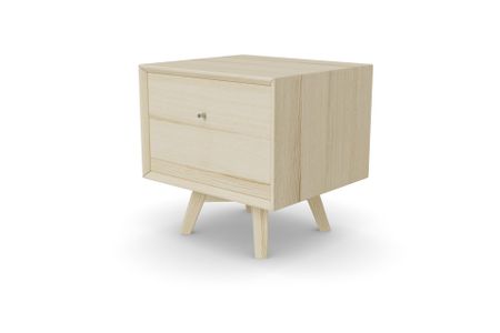 Nachttisch Quinto aus Esche hell Massivholz