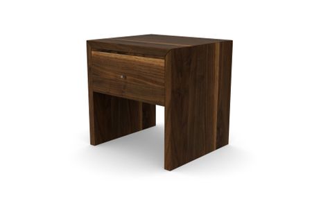 Nachttisch Vango aus amerikanischem Nussbaum Massivholz