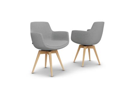 Stuhl Aldea aus Eiche Massivholz