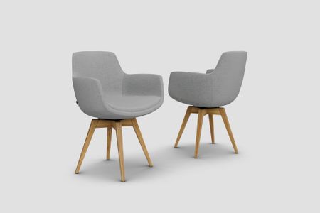 Stuhl Aldea aus Eiche Massivholz