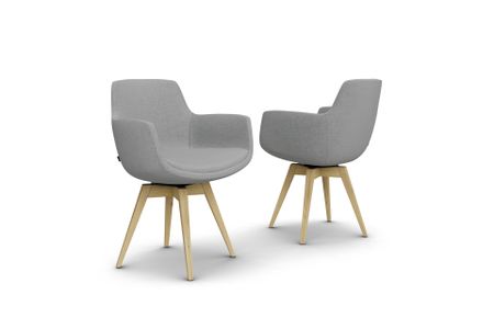 Stuhl Aldea aus Eiche Massivholz