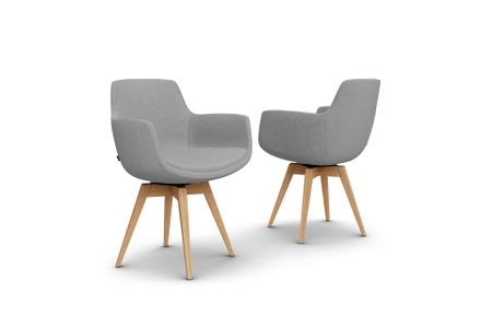 Stuhl Aldea aus Eiche Massivholz