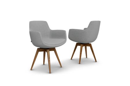 Stuhl Aldea aus Eiche Massivholz