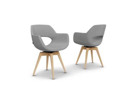 Stuhl Aves aus Eiche Massivholz