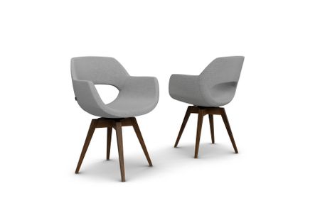 Stuhl Aves aus Eiche Massivholz