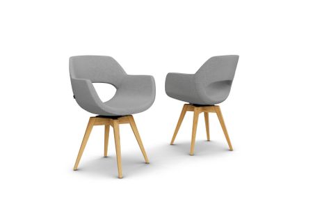 Stuhl Aves aus Eiche Massivholz