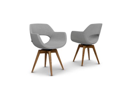 Stuhl Aves aus Eiche Massivholz