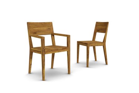 Stuhl Cayman aus Eiche Massivholz