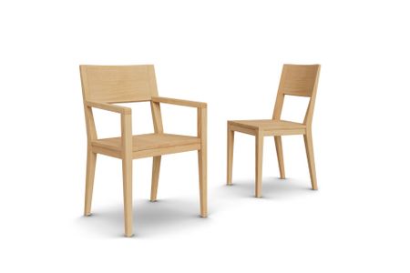 Stuhl Cayman aus Eiche Massivholz