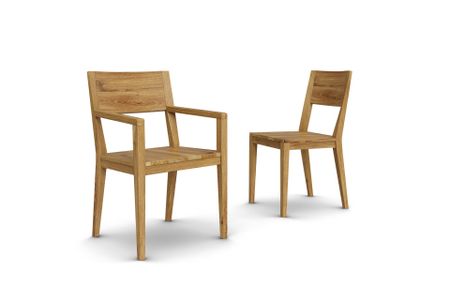 Stuhl Cayman aus Eiche Massivholz
