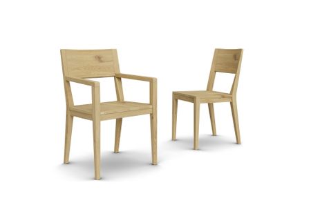 Stuhl Cayman aus Eiche Massivholz