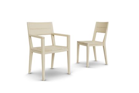 Stuhl Cayman aus Eiche Massivholz