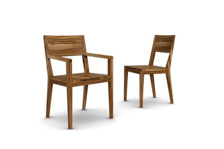 Stuhl Cayman aus Eiche Massivholz