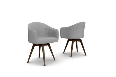 Stuhl Vicente aus Eiche Massivholz